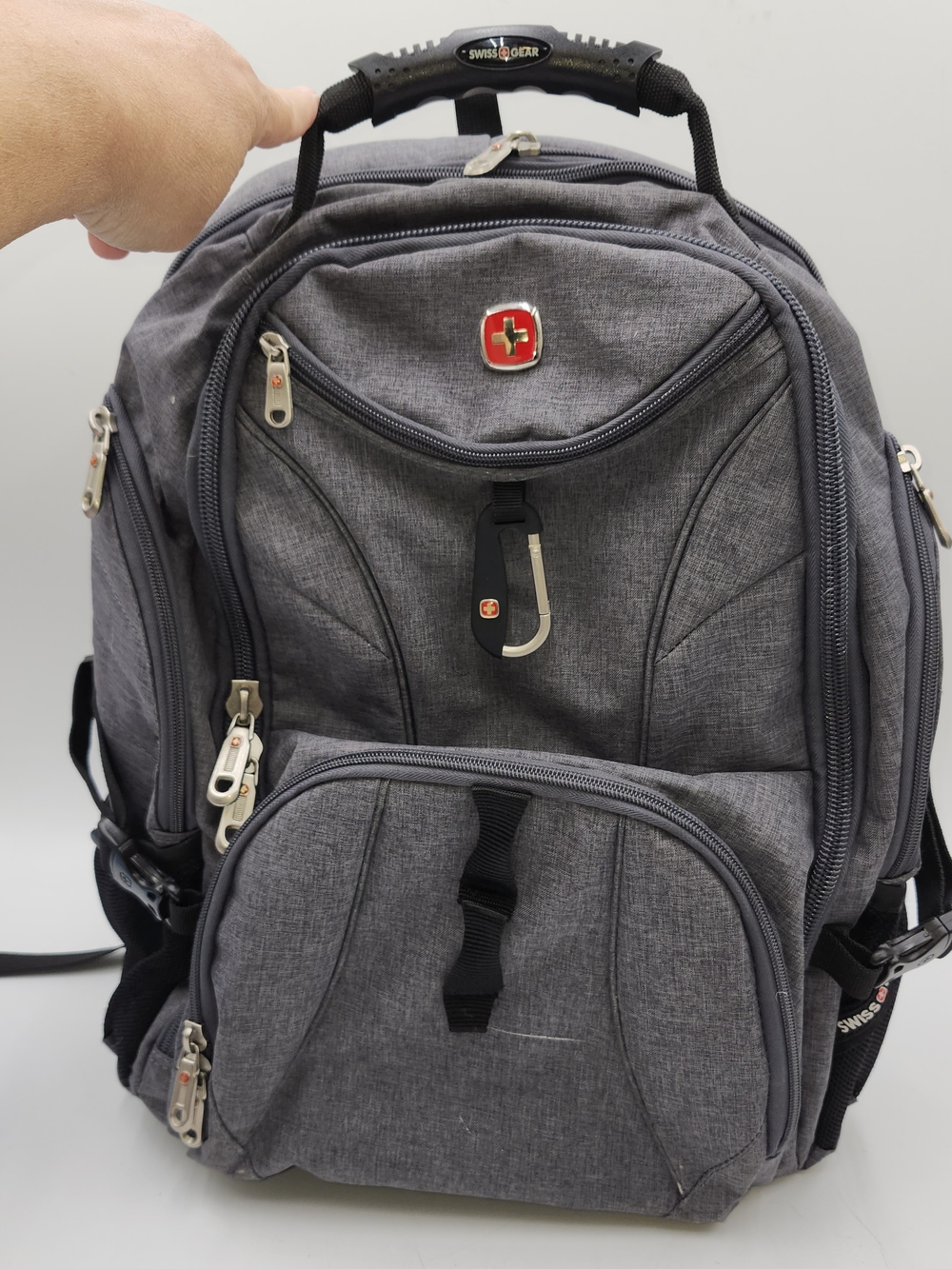 SWISSGEAR Travel Gear 1900 ScanSmart TSA Laptop Backpack- Grey Heather